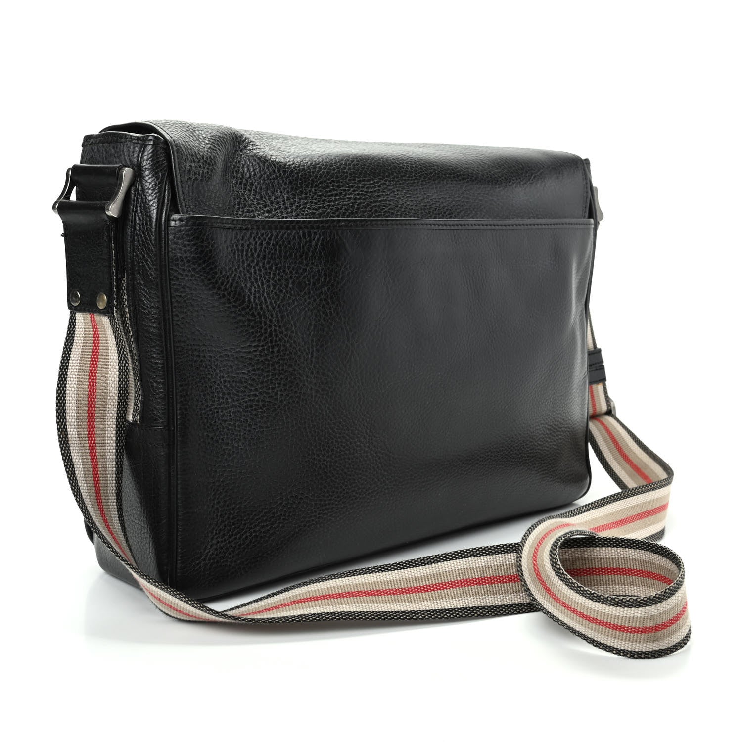 Burberry Grainy Calfskin Messenger Bag Black 3 of 10