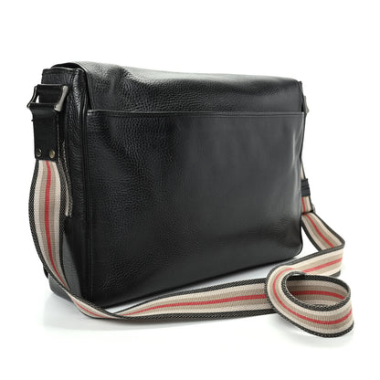 Burberry Grainy Calfskin Messenger Bag Black 3 of 10