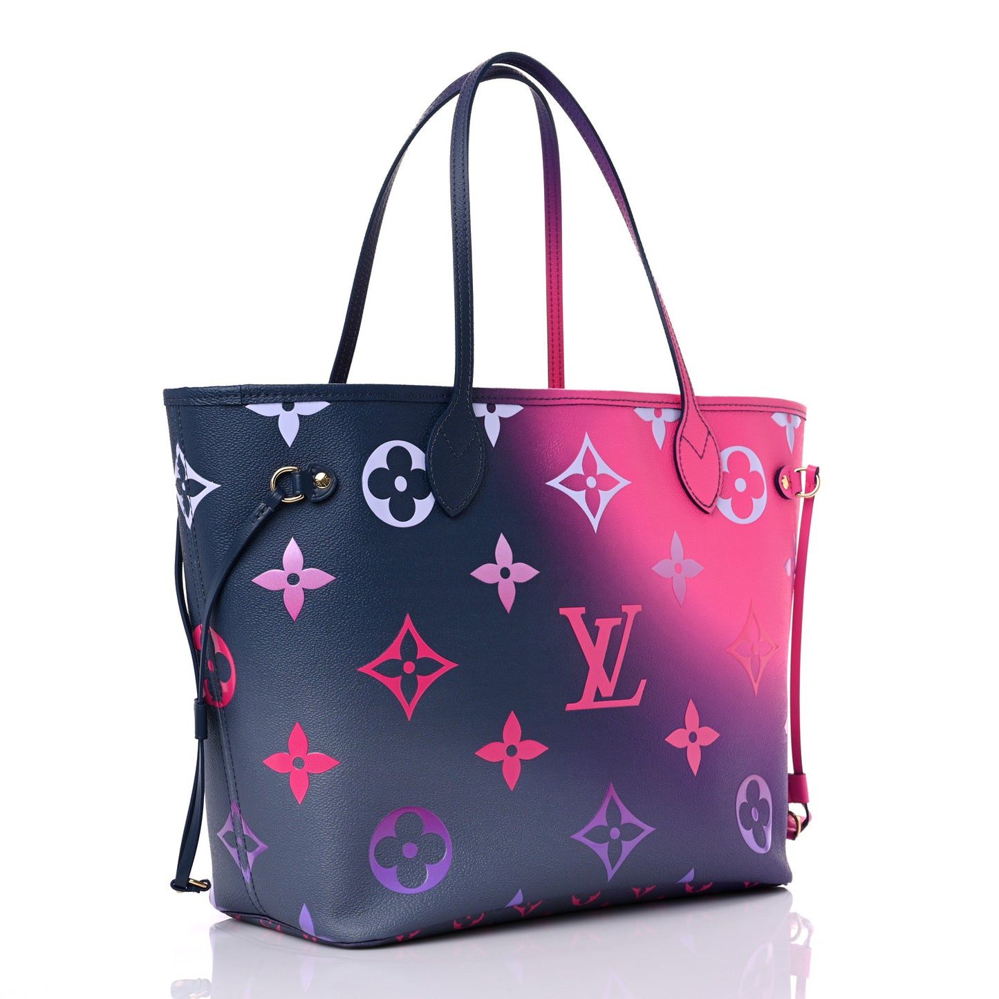 Monogram Giant Spring In The City Neverfull MM Midnight Fuchsia
