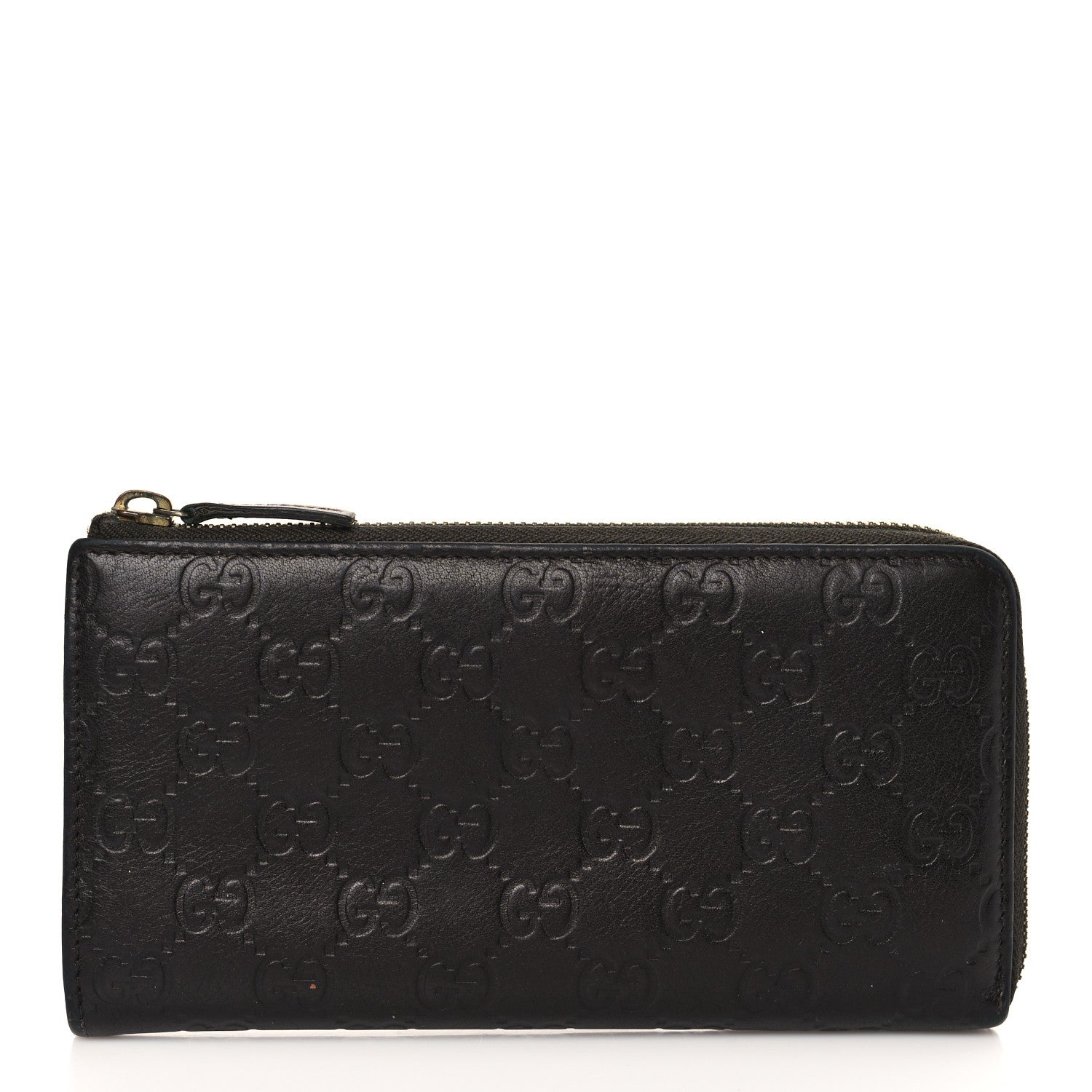 Gucci Guccissima Vitello Tender Donna Long Wallet Testa di Moro 1 of 6