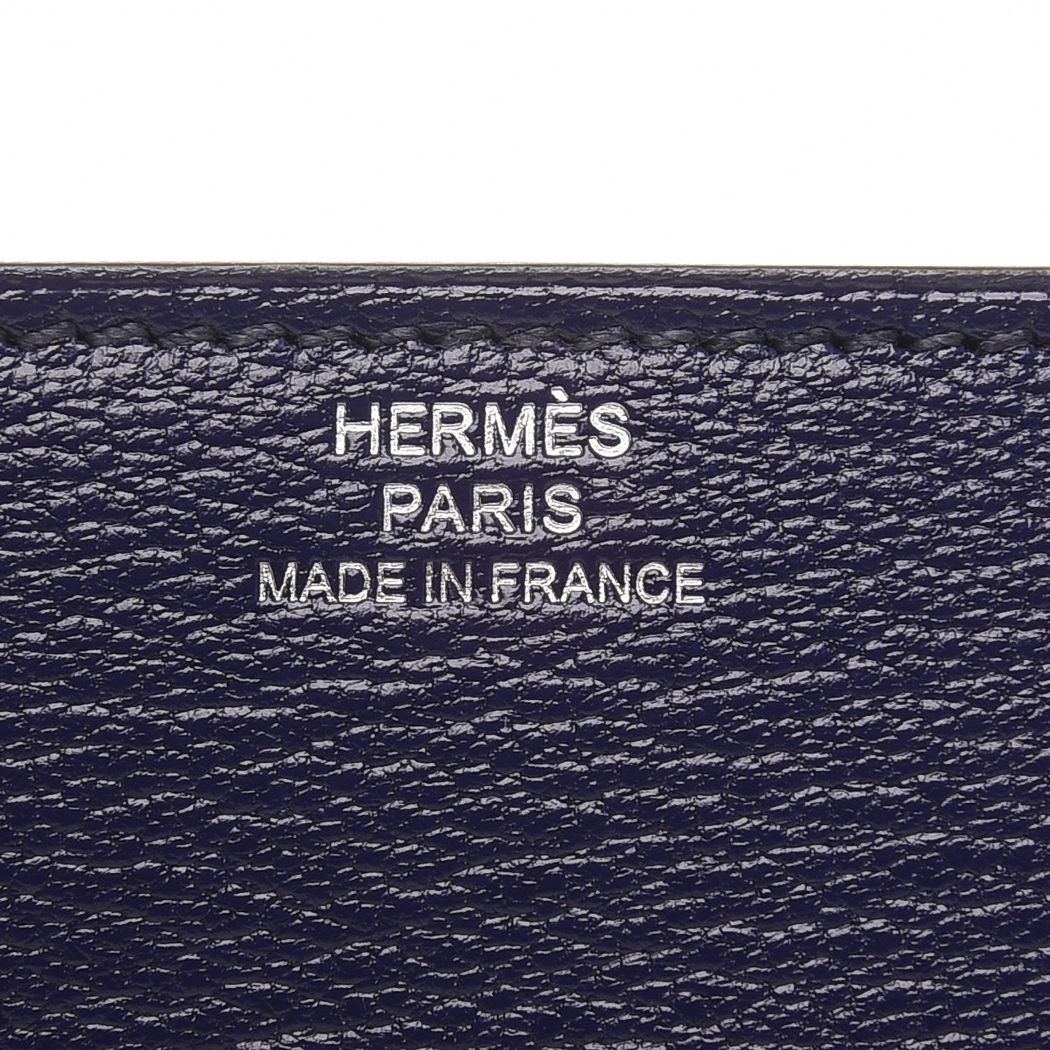 Hermes Chevre Mysore Mini Clic Card Holder Bleu Encre 7 of 11