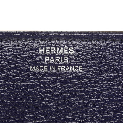 Hermes Chevre Mysore Mini Clic Card Holder Bleu Encre 7 of 11