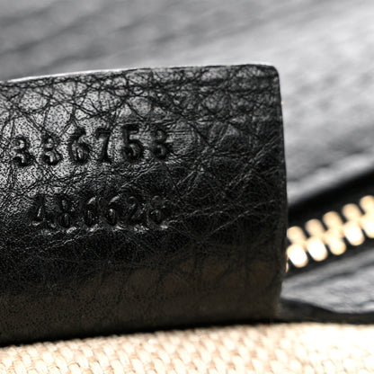 Gucci Pebbled Calfskin Medium Soho Clutch Black 8 of 11