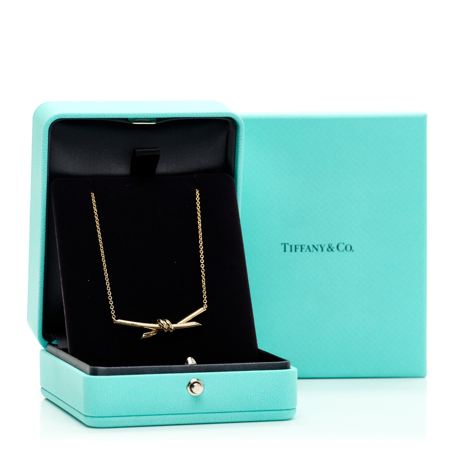 18K Yellow Gold Knot Necklace