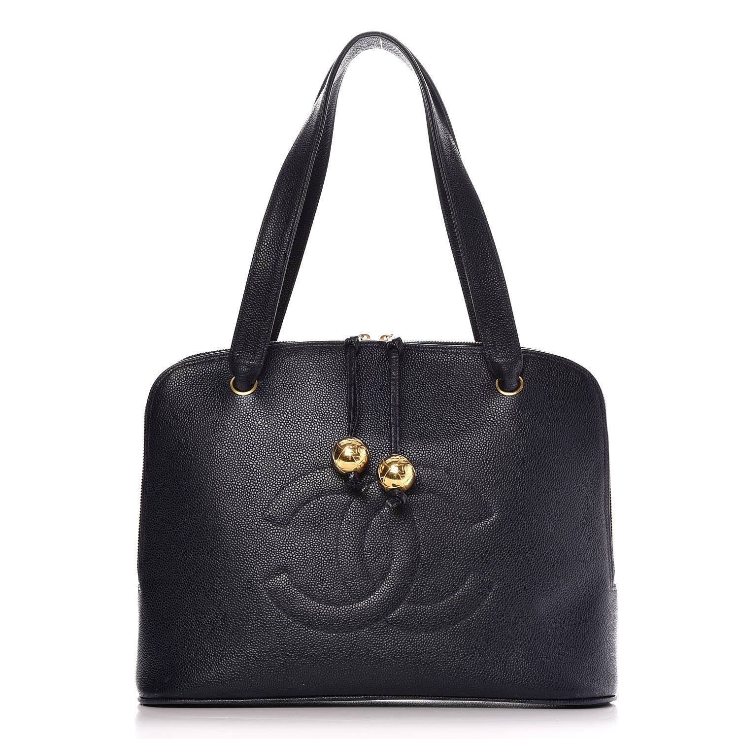 Chanel Caviar Shopper Tote Navy 1 of 8