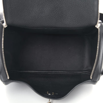 Hermes Taurillon Clemence Lindy 26 Black 5 of 10