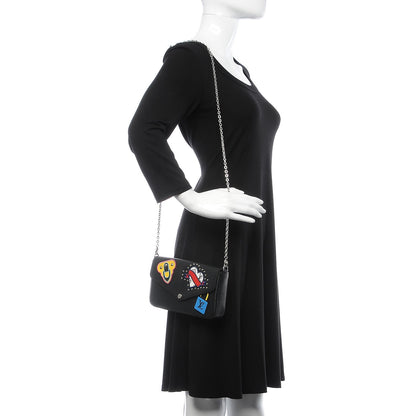 Louis Vuitton Epi LV Stories Pochette Felicie Black 2 of 11