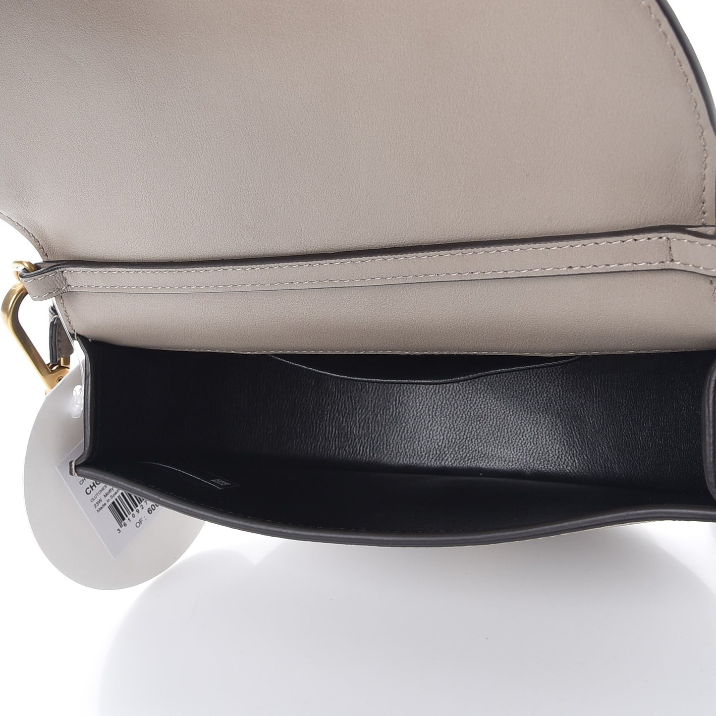 Calfskin Small Nile Bracelet Minaudiere Bag Motty Grey