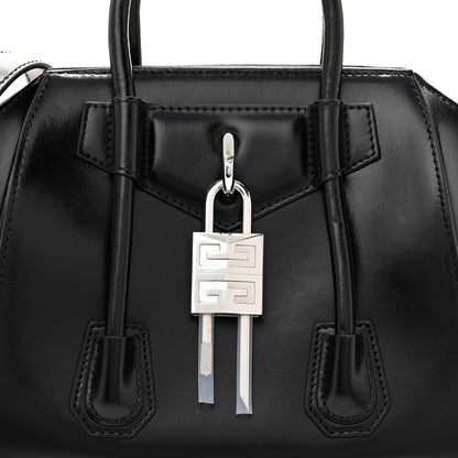 Givenchy Box Calfskin Mini Lock Antigona Shoulder Bag Black 8 of 10