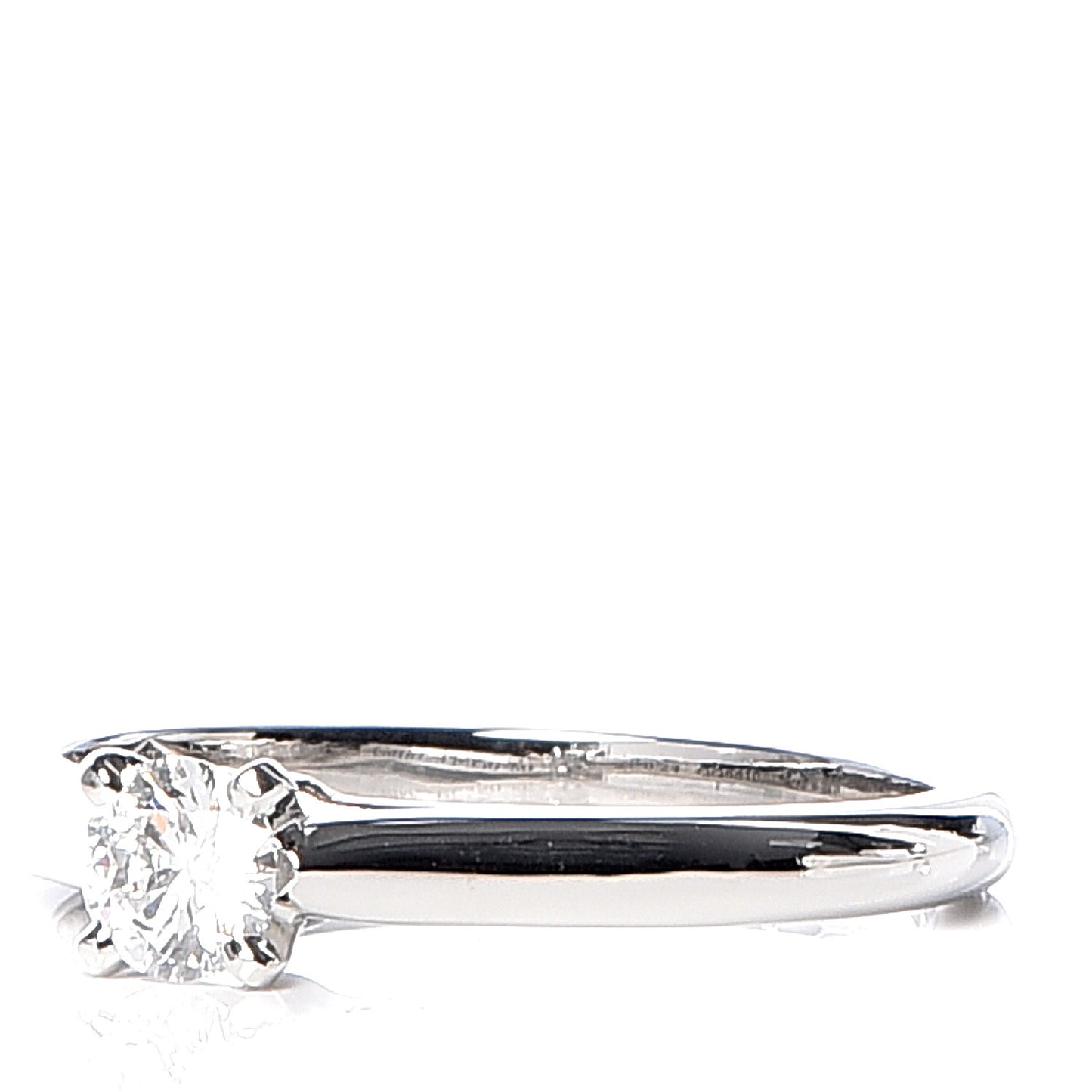 Platinum Diamond .24ct Solitaire 1895 Engagement Ring 50 5.25