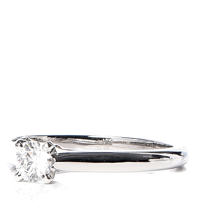 Cartier Platinum Diamond .24ct Solitaire 1895 Engagement Ring 50 5.25 3 of 8