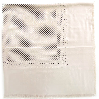 Louis Vuitton Silk Wool Monogram Pois Shawl Beige 6 of 6
