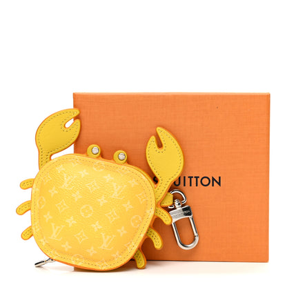 Louis Vuitton Monogram Crab Bag Charm Yellow 5 of 5