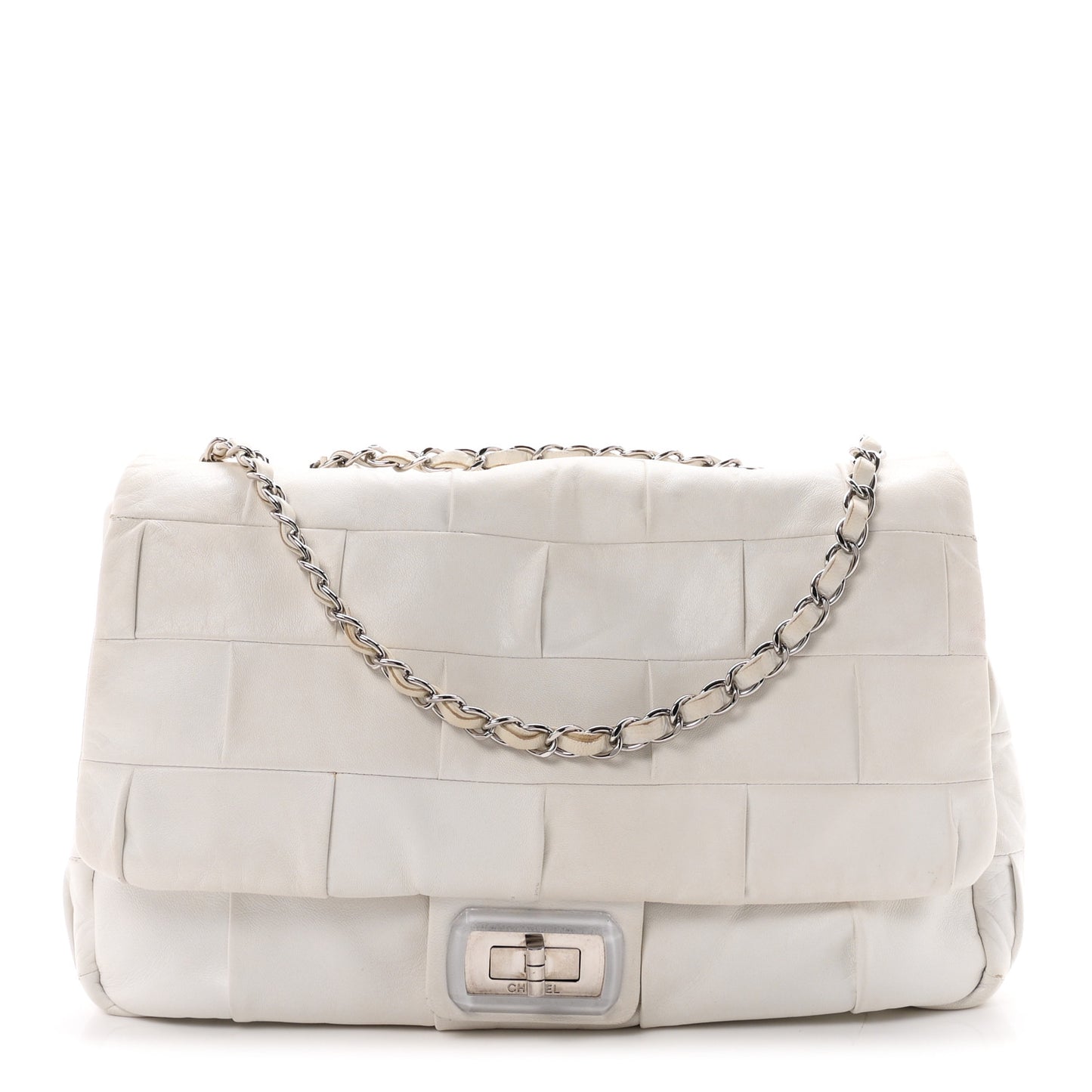 Lambskin Igloo Single Flap White