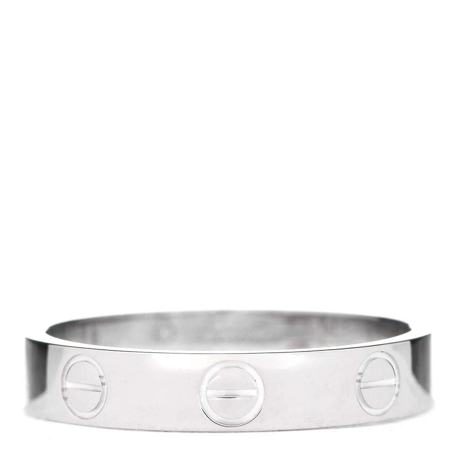 Cartier 18K White Gold 3.5mm LOVE Wedding Band Ring 52 6 1 of 5
