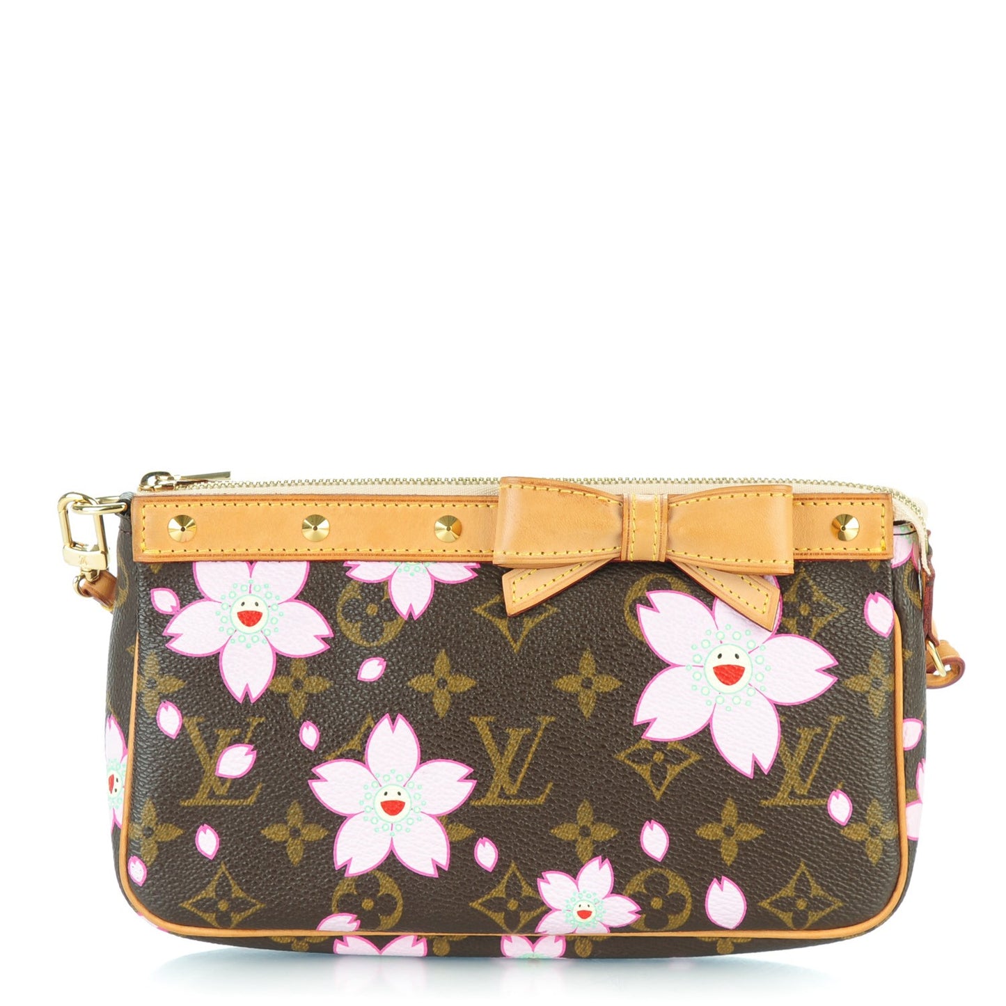 Monogram Cherry Blossom Pochette Accessories Brown