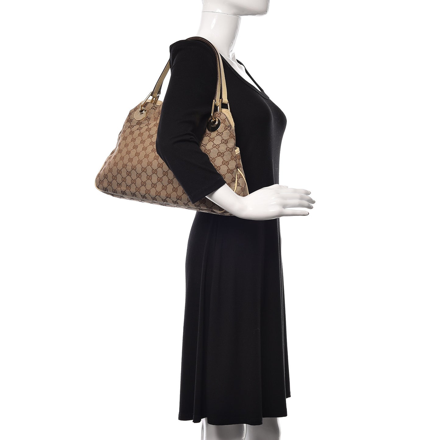 Monogram Medium Eclipse Shoulder Bag Off White