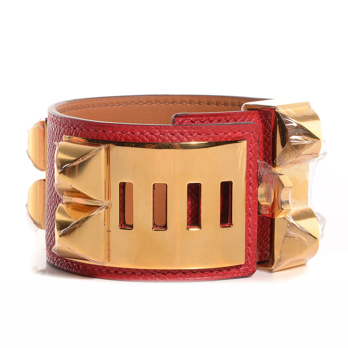 Epsom Collier de Chien CDC Bracelet Small Rouge Casaque
