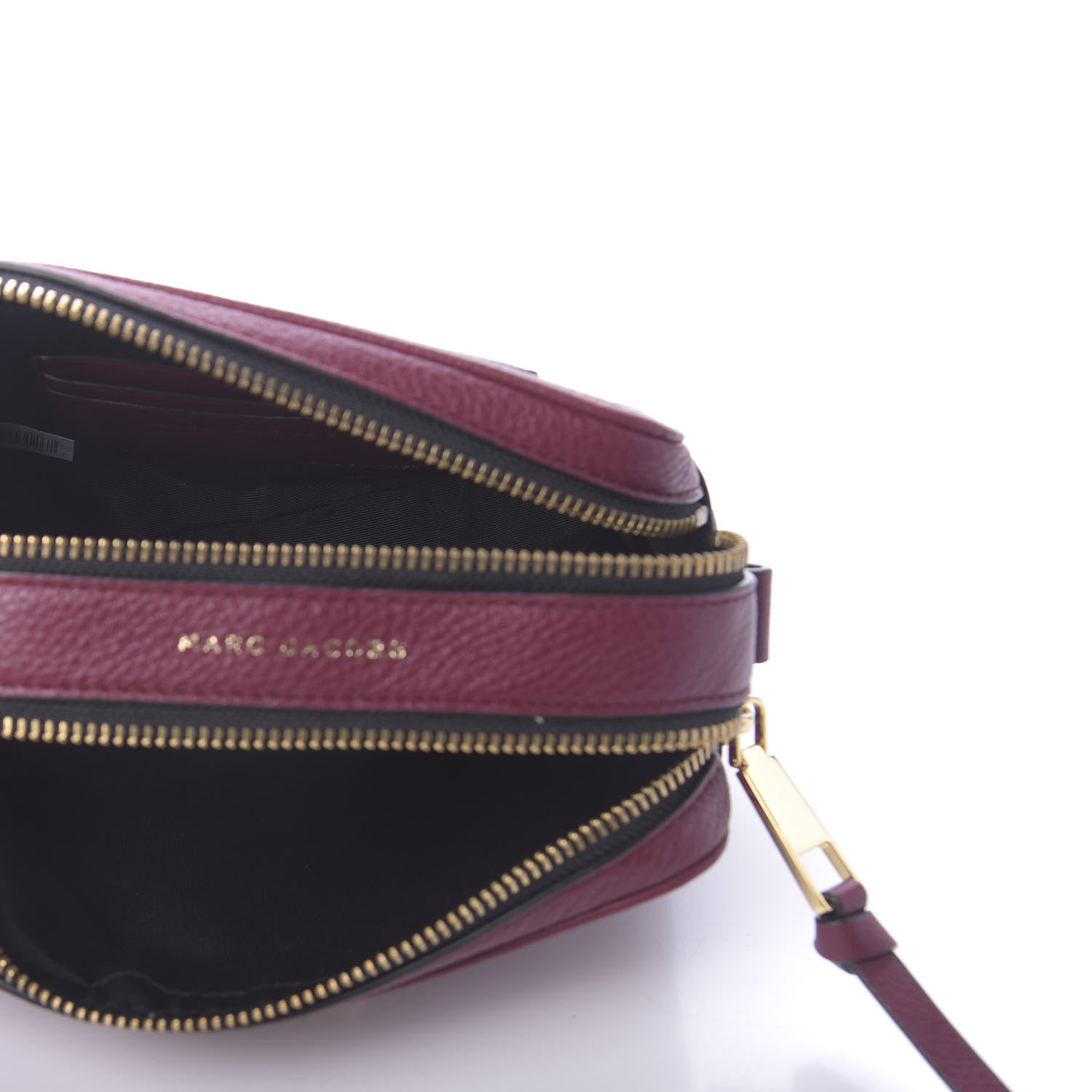 Marc Jacobs Supple Natural Grain Calfskin Softshot 21 Crossbody Bag Burgundy 5 of 9