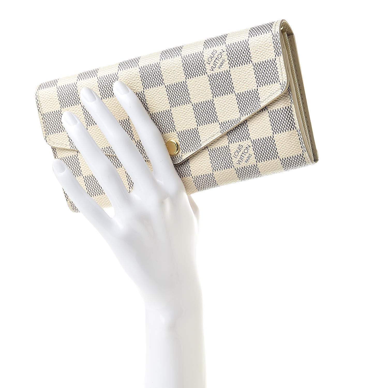 Louis Vuitton Damier Azur Sarah Wallet NM 2 of 11