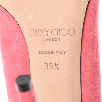 Jimmy Choo Suede Romy 110 Pumps 36.5 Pink 9 of 13