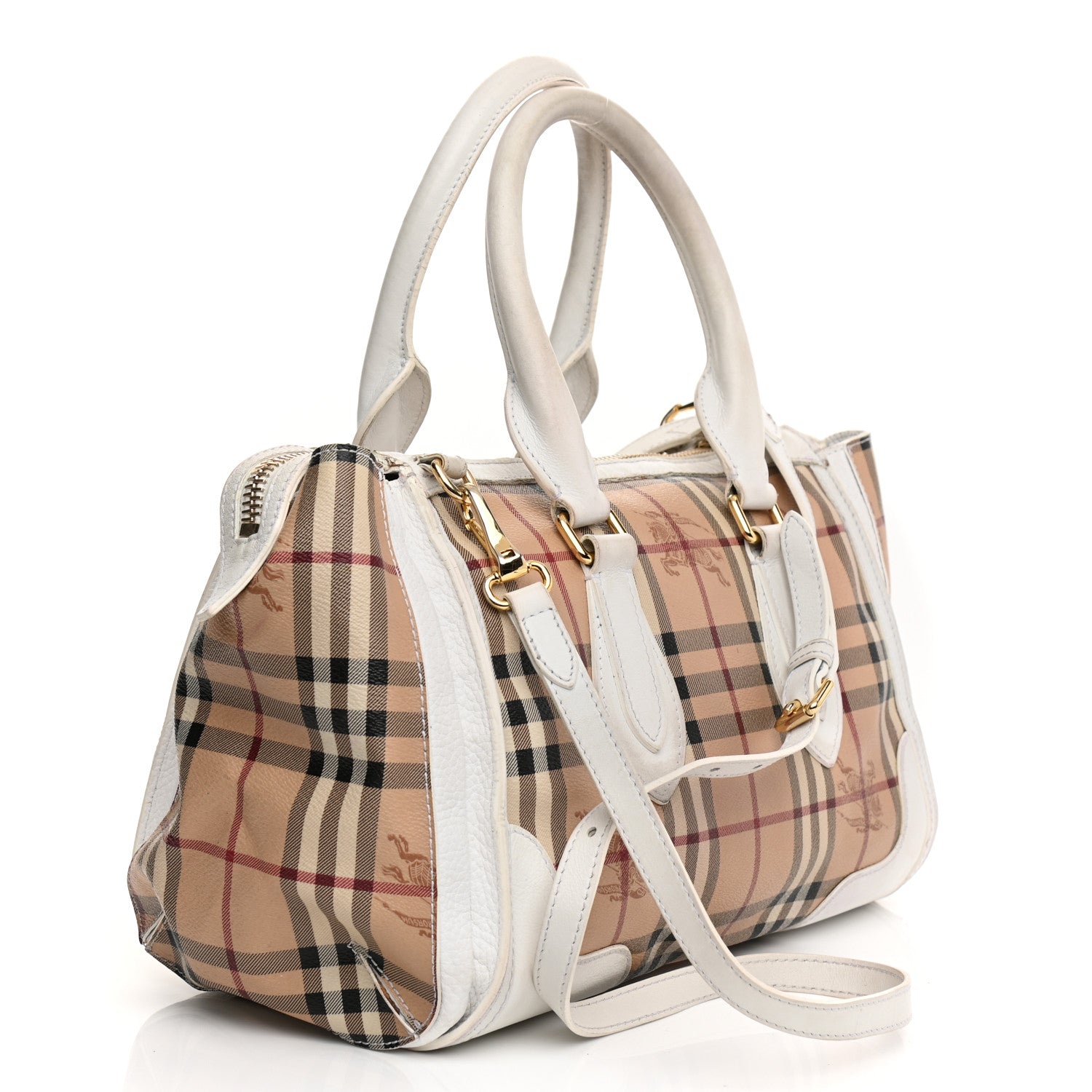 Burberry Haymarket Check Small Gladstone White 4 of 41