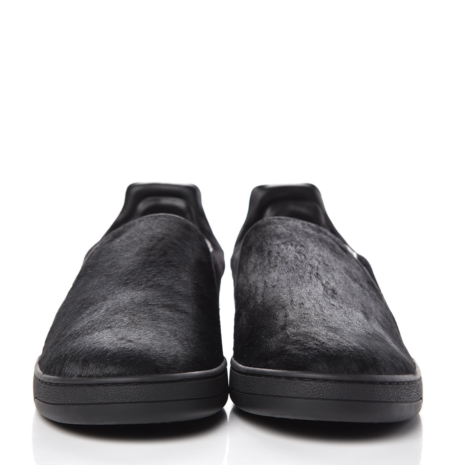 Louis Vuitton Pony Hair Frontrow Slip On Sneakers 8 Anthracite 2 of 9
