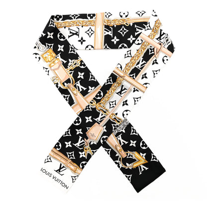 Louis Vuitton Silk Monogram Confidential Bandeau Black 1 of 4