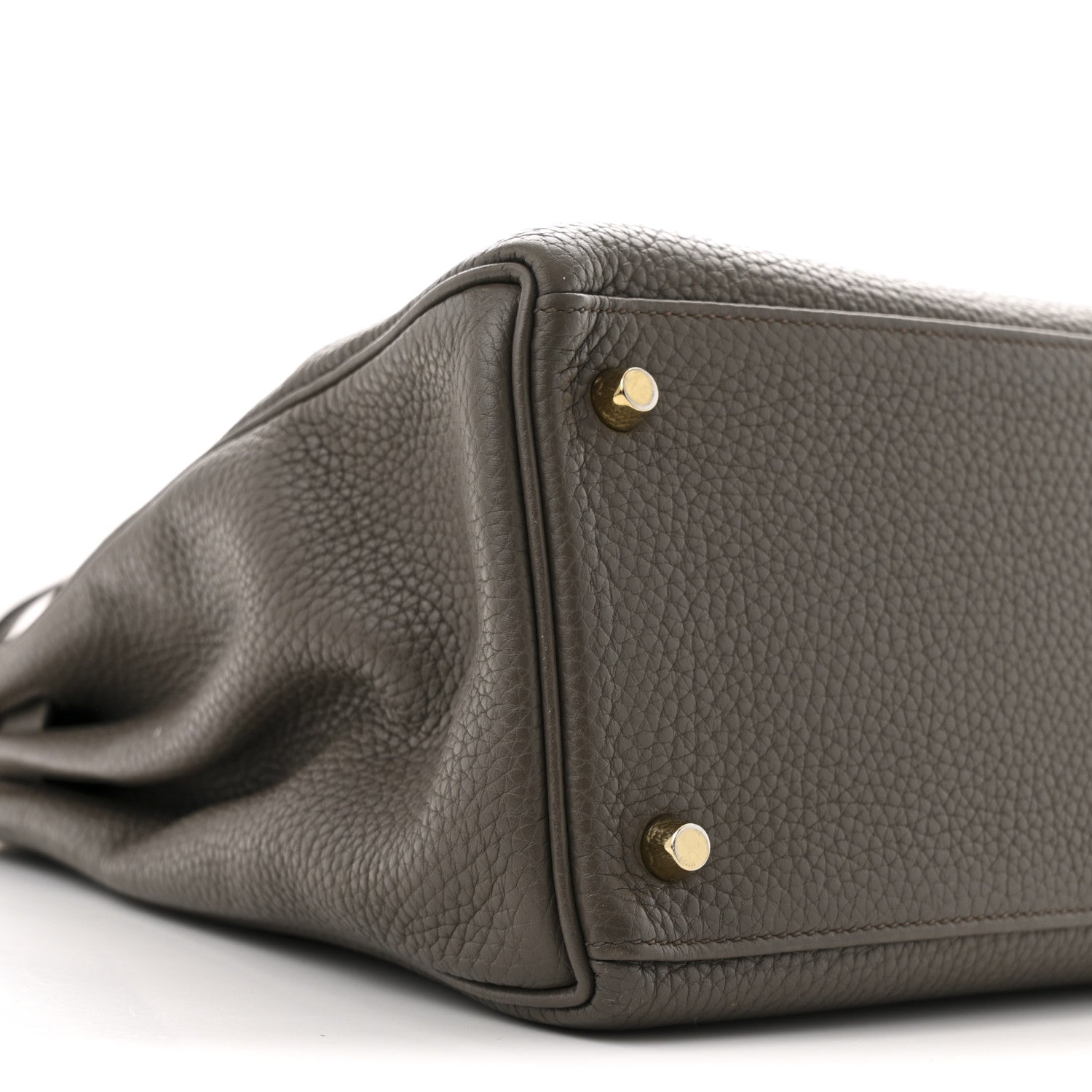 Hermes Taurillon Clemence Kelly Retourne 32 Etain 9 of 13