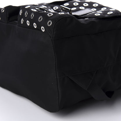 Prada Tessuto Nylon Grommet Backpack Black 6 of 8