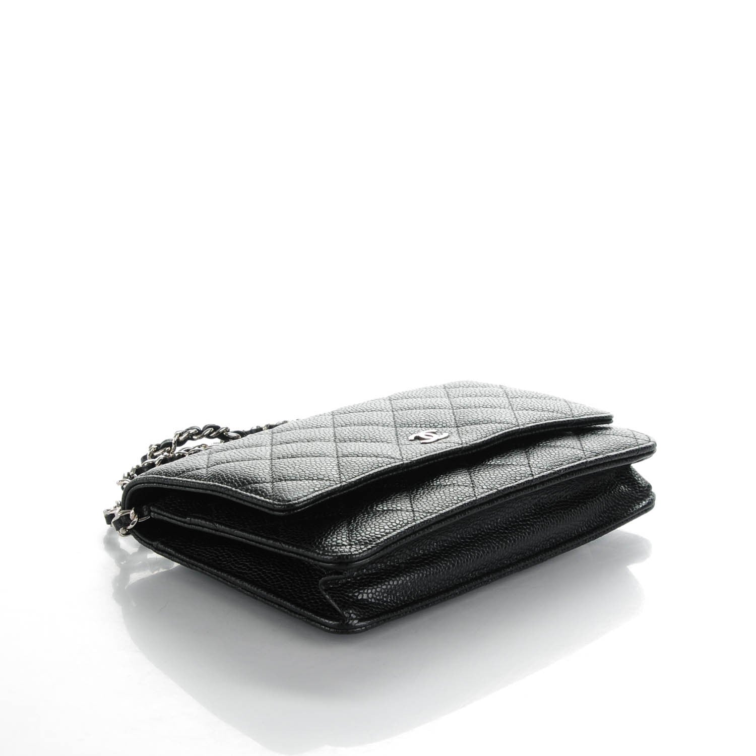 Chanel Caviar Quilted Wallet On Chain WOC Black 4 of 8