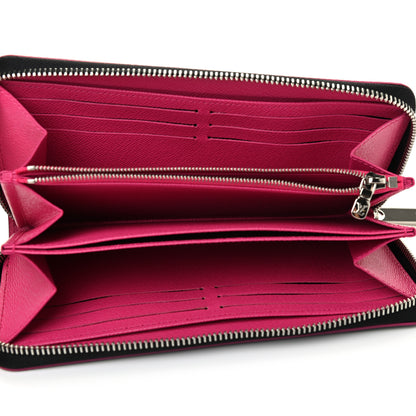 Louis Vuitton Epi Zippy Wallet Black Hot Pink 5 of 7