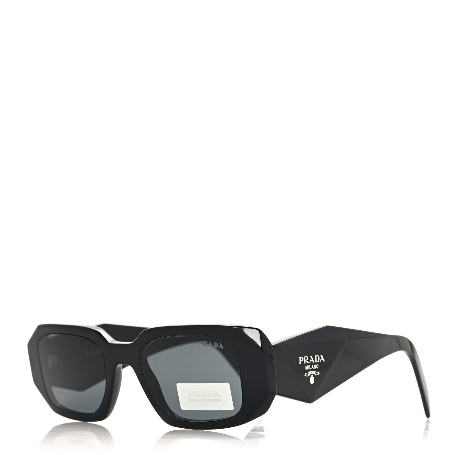 Prada Acetate Symbole Sunglasses SPR 17W Black 1 of 7