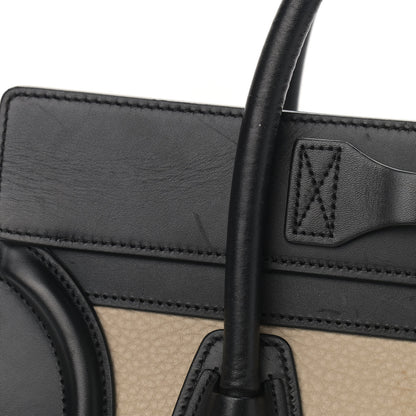 Celine Bullhide Drummed Calfskin Micro Tri-Color Luggage Antarctic 17 of 24