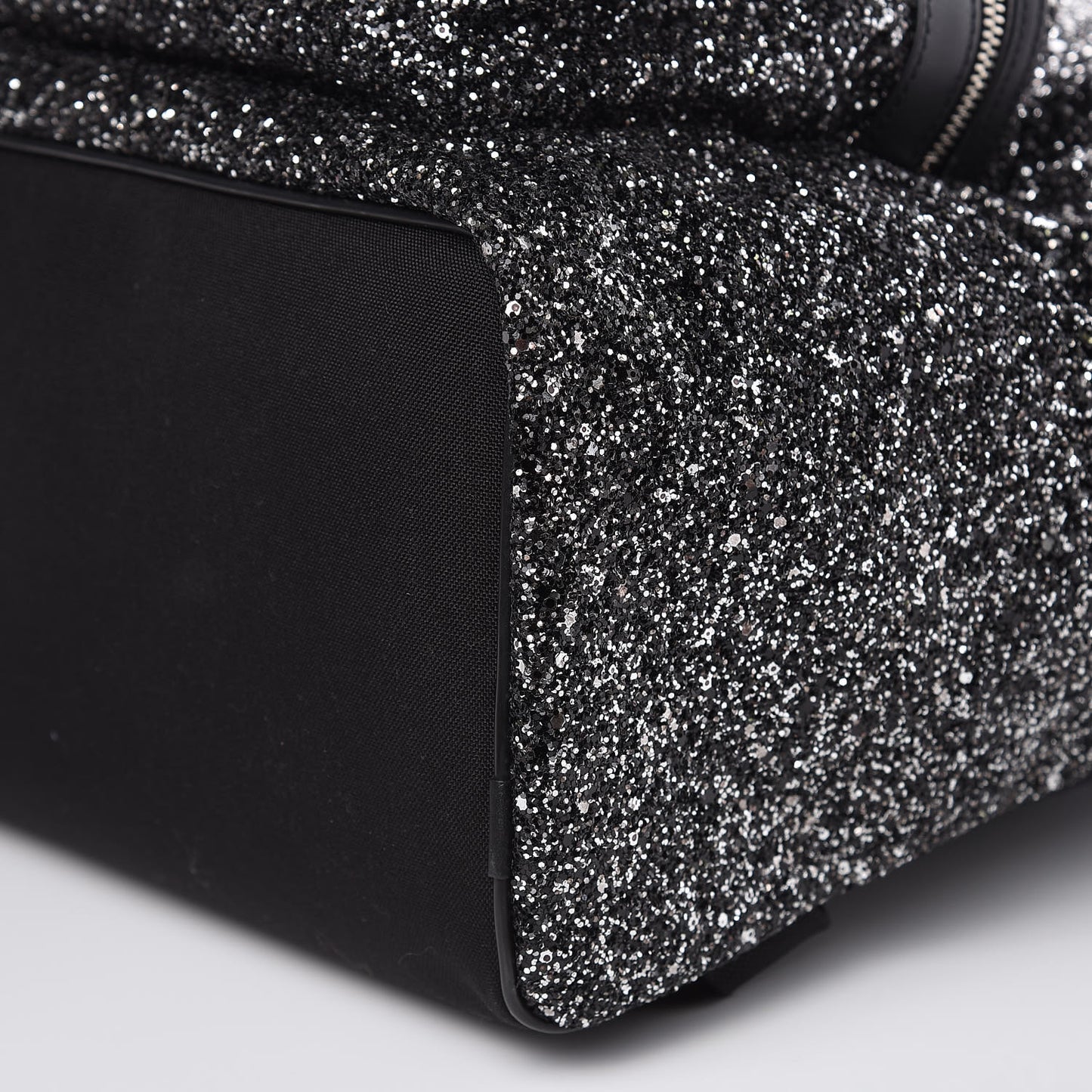 Glitter Canvas City Backpack Gun Metal