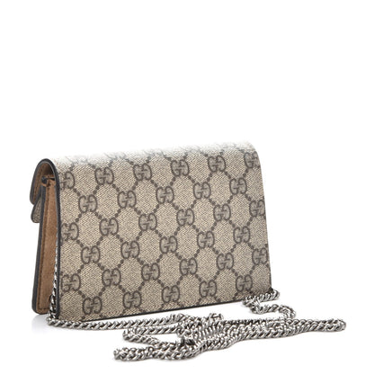 Gucci GG Supreme Monogram Super Mini Dionysus Shoulder Bag Taupe 4 of 10