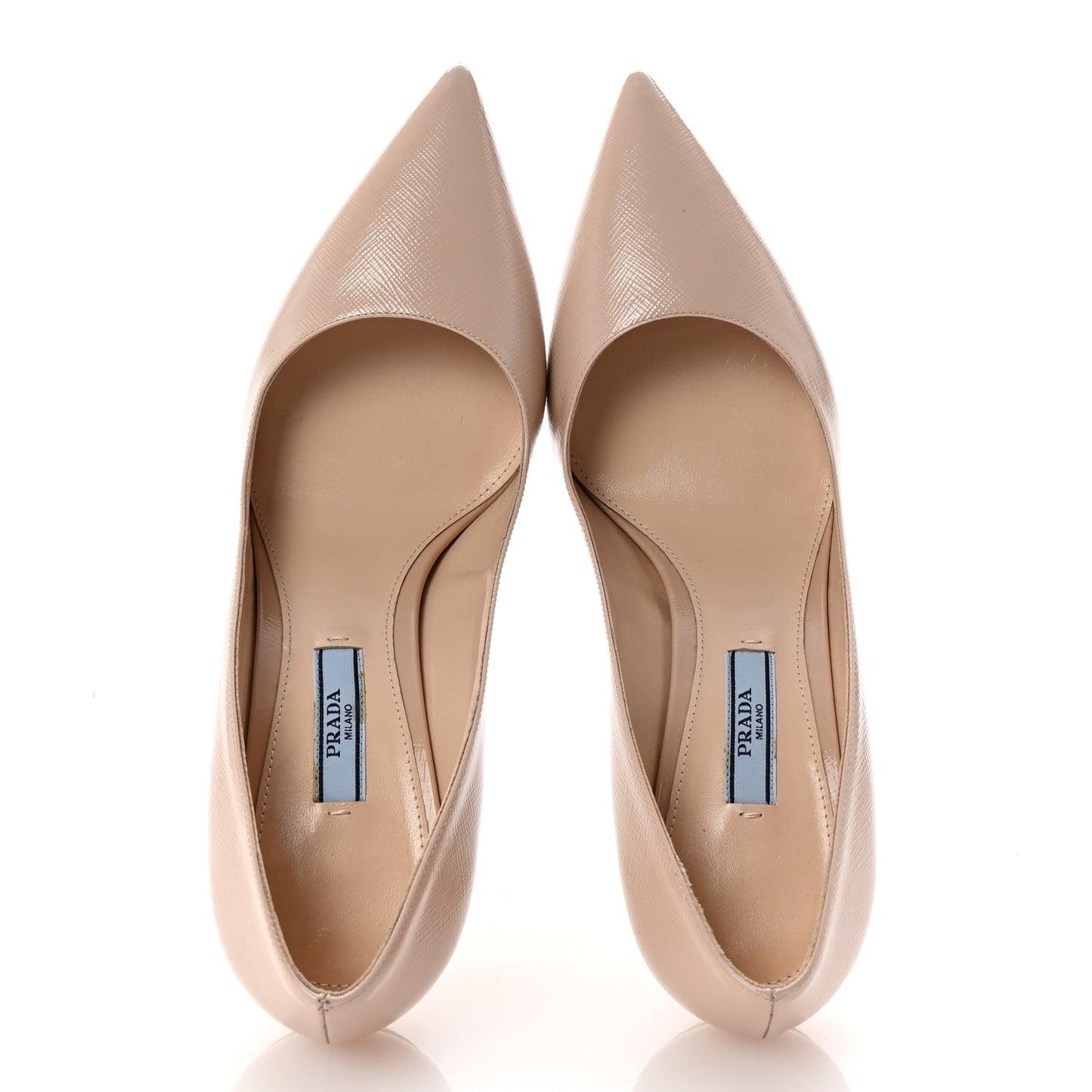 Saffiano Patent Pumps 38.5 Cipria