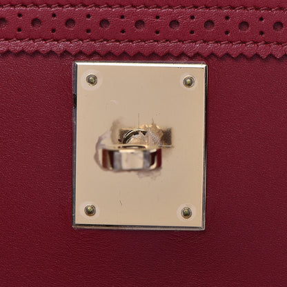 Hermes Tadelakt Ghillies Kelly 32 Rubis 30 of 39
