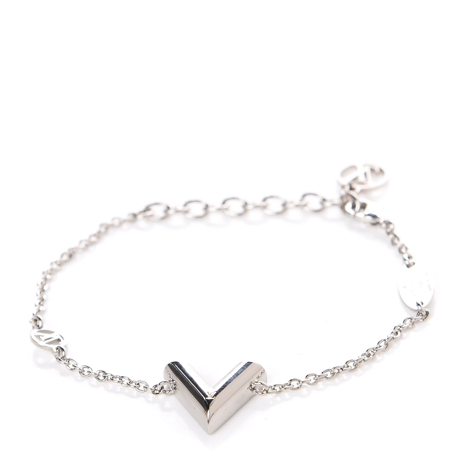 Louis Vuitton Essential V Supple Bracelet Silver 1 of 5