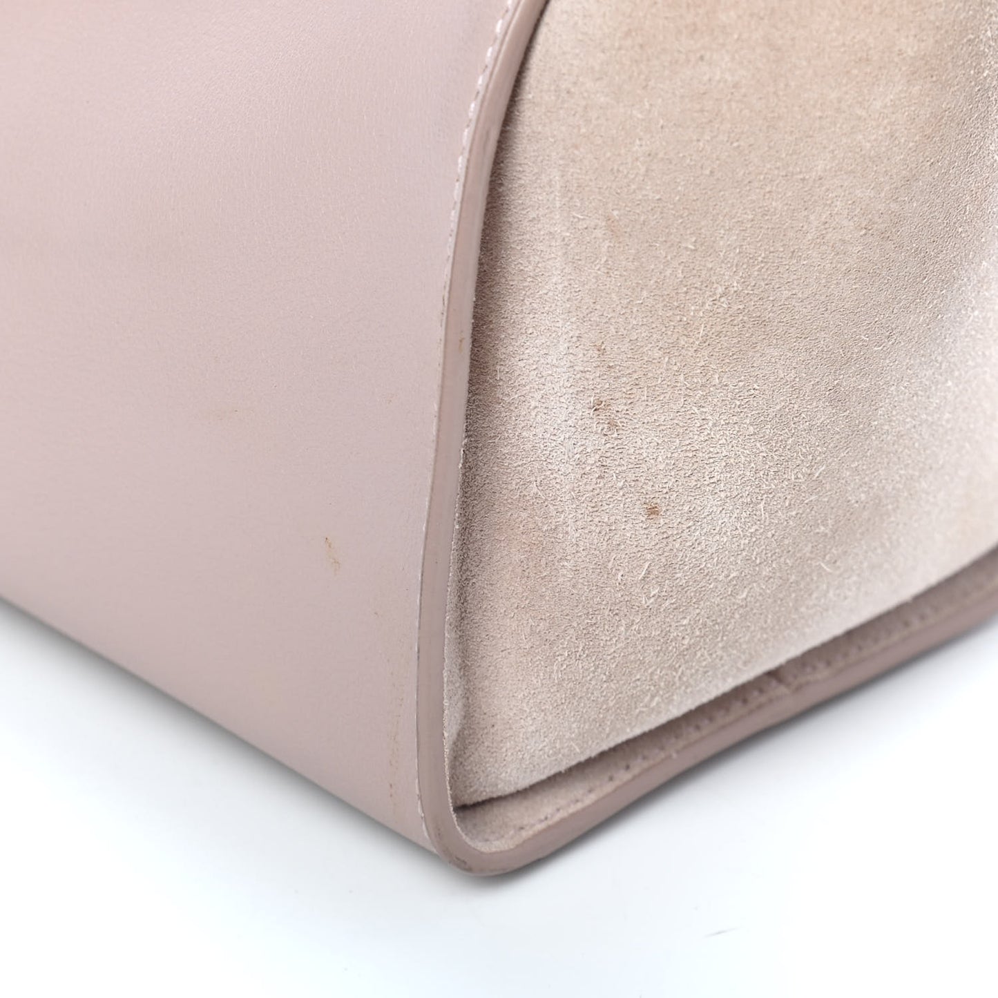 Calfskin Suede Baby Monogram Downtown Cabas Light Pink