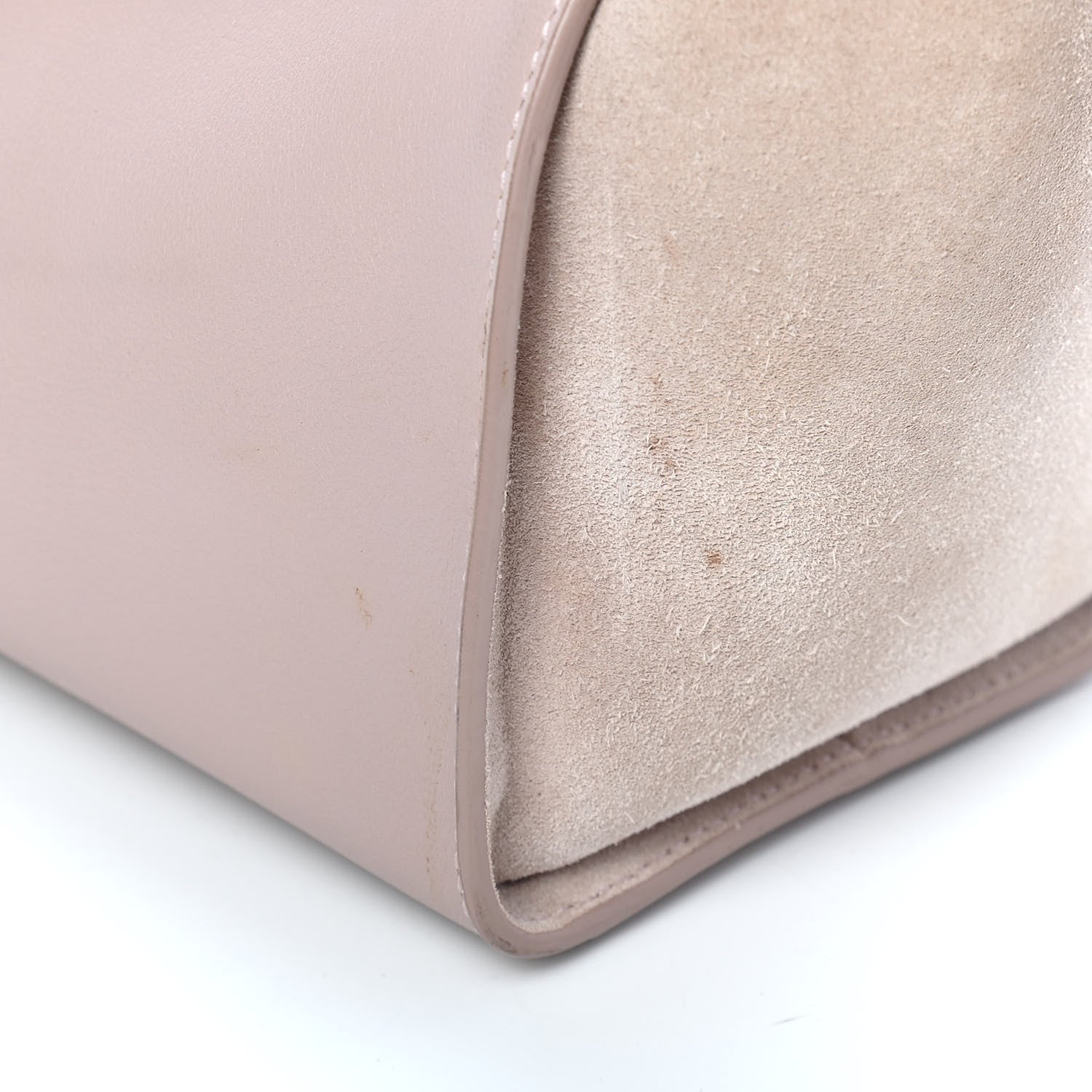 Saint Laurent Calfskin Suede Baby Monogram Downtown Cabas Light Pink 10 of 13