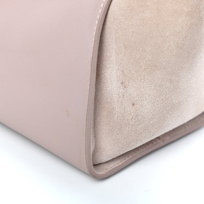 Saint Laurent Calfskin Suede Baby Monogram Downtown Cabas Light Pink 10 of 13