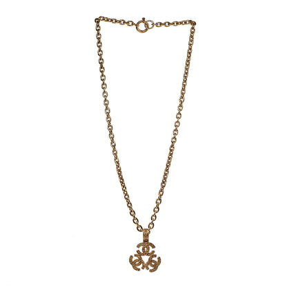 Chanel Triple CC Chain Necklace Gold 3 of 5