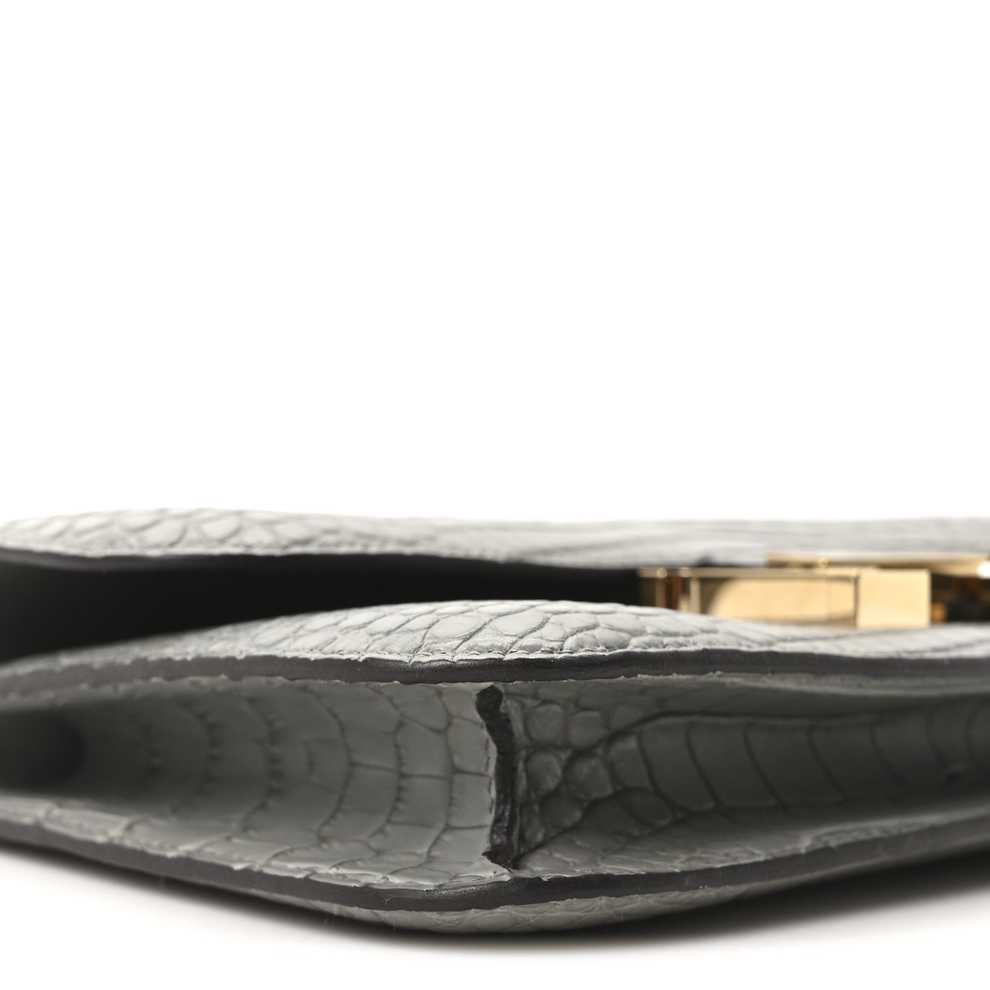 Matte Alligator Constance 1-Elan Gris Cement