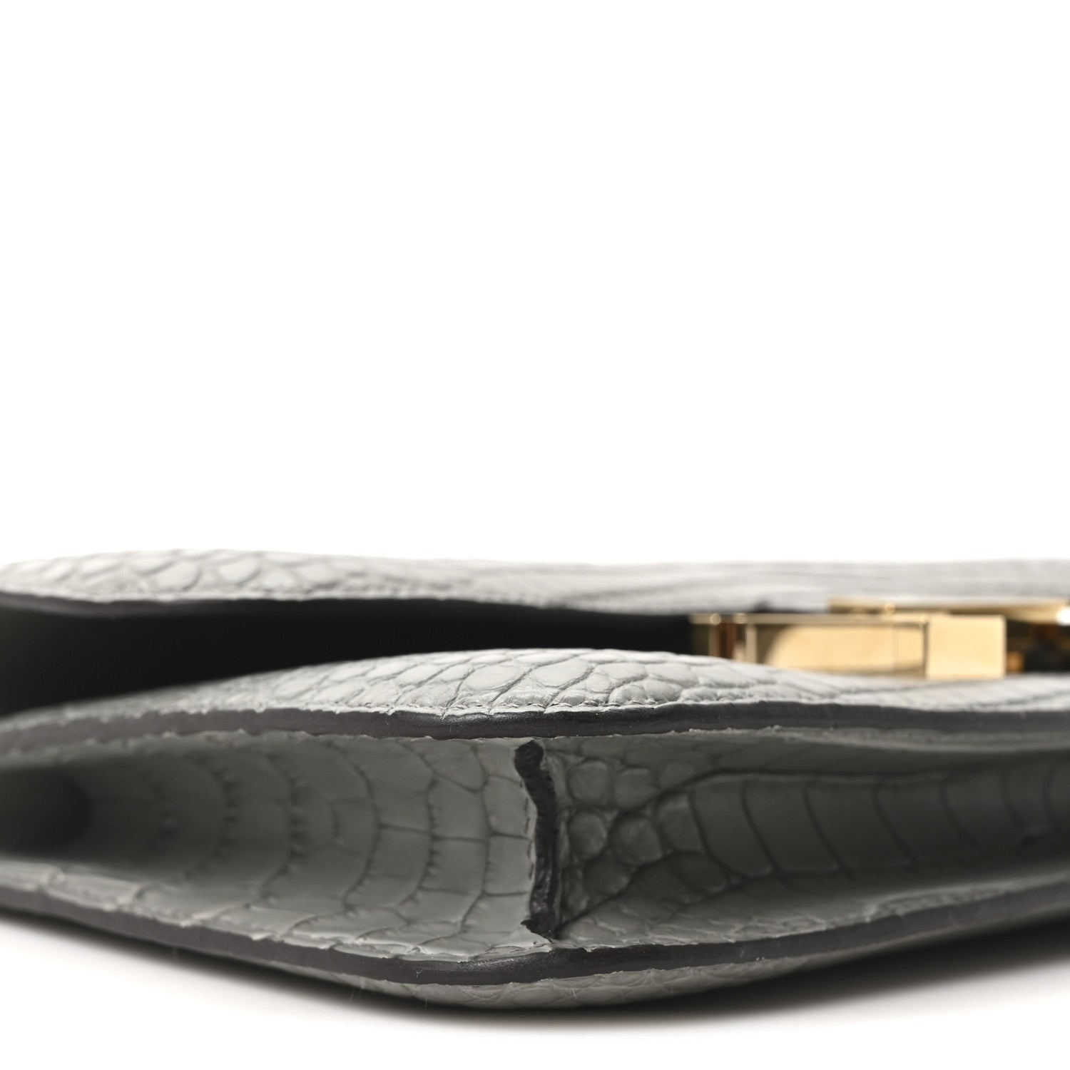 Hermes Matte Alligator Constance 1-Elan Gris Cement 10 of 12