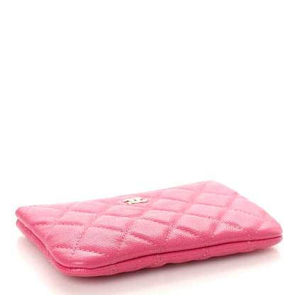 Chanel Caviar Quilted Small Cosmetic Case Pink 4 of 10