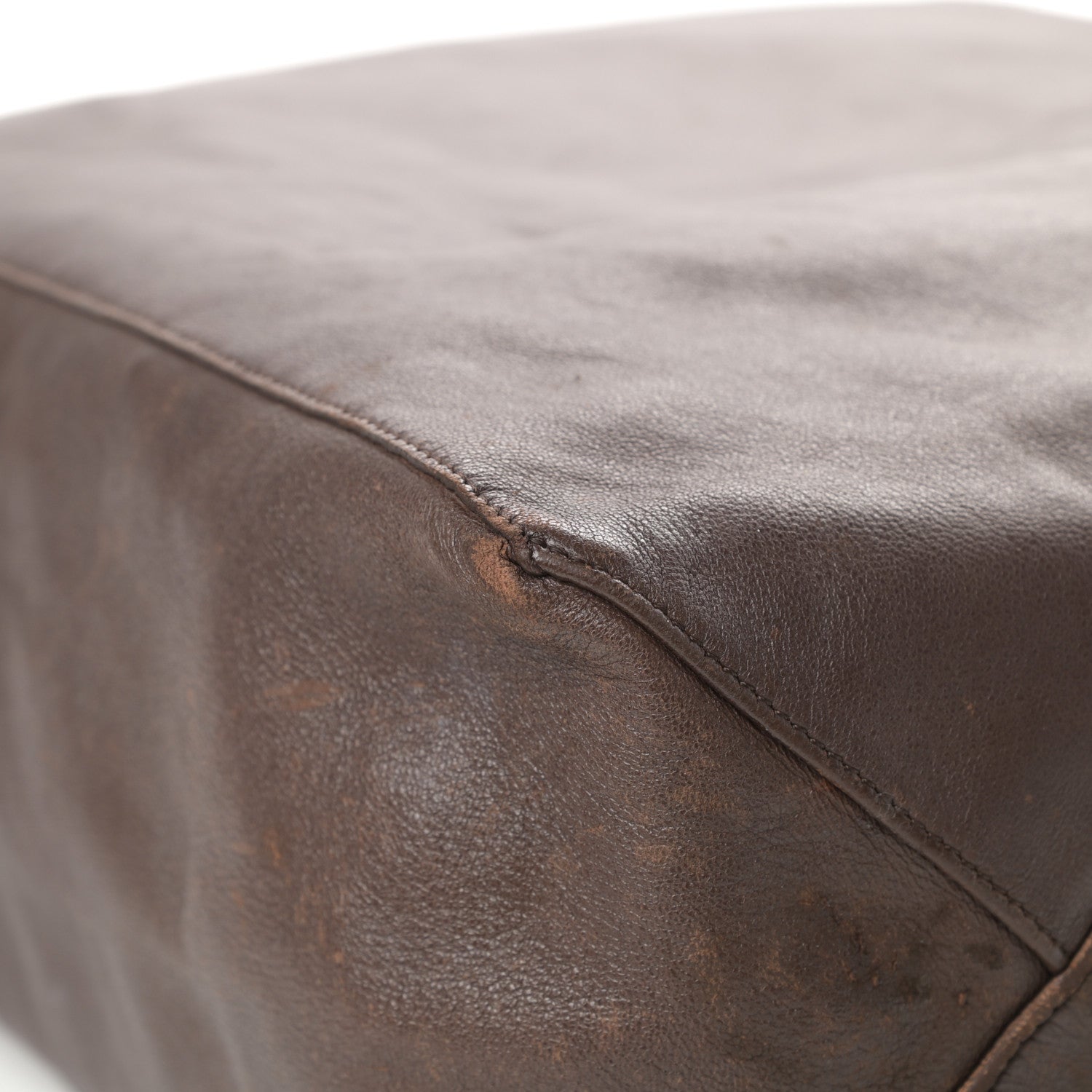 Celine Lambskin Vertical Cabas Brown 12 of 19