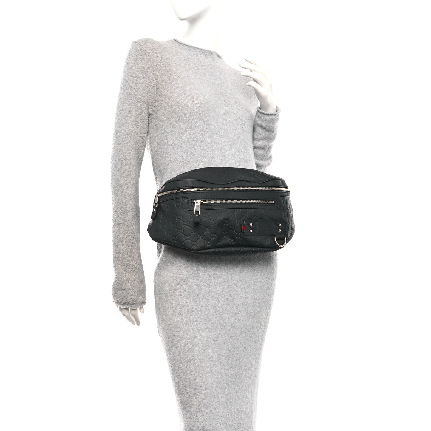 Guccissima Web Belt Bag Black