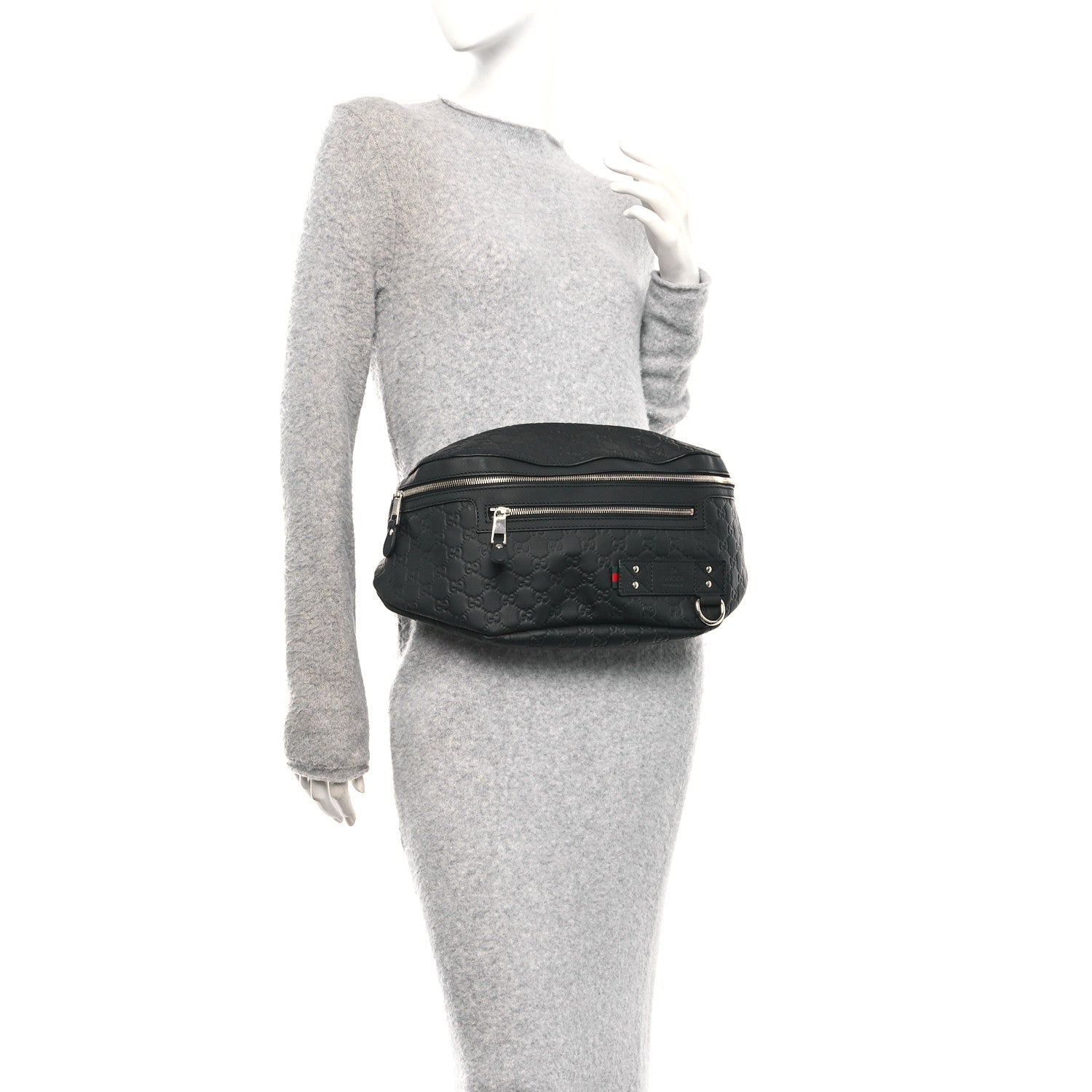 Gucci Guccissima Web Belt Bag Black 2 of 10