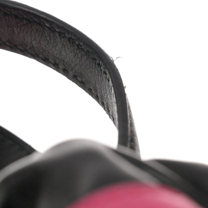 Gucci Grained Calfskin Logo Drawstring Backpack Box Pink Green Black 12 of 12